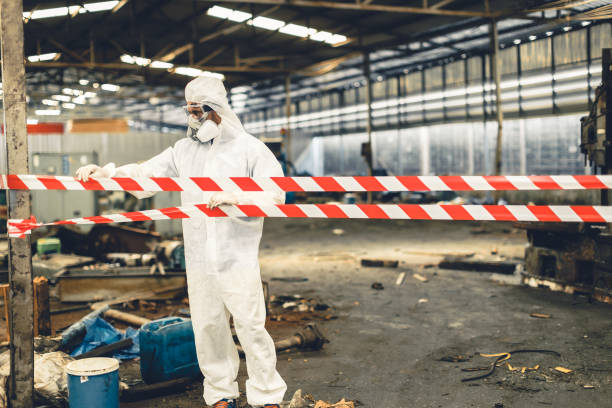 Professional Biohazard technician working in Frenchtown, NJ